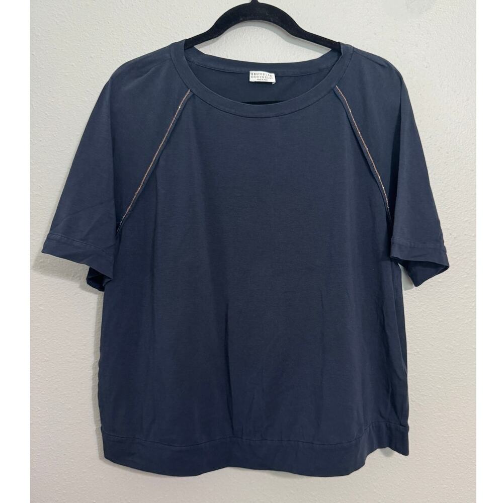 Brunello Cucinelli Casual Navy Shirt